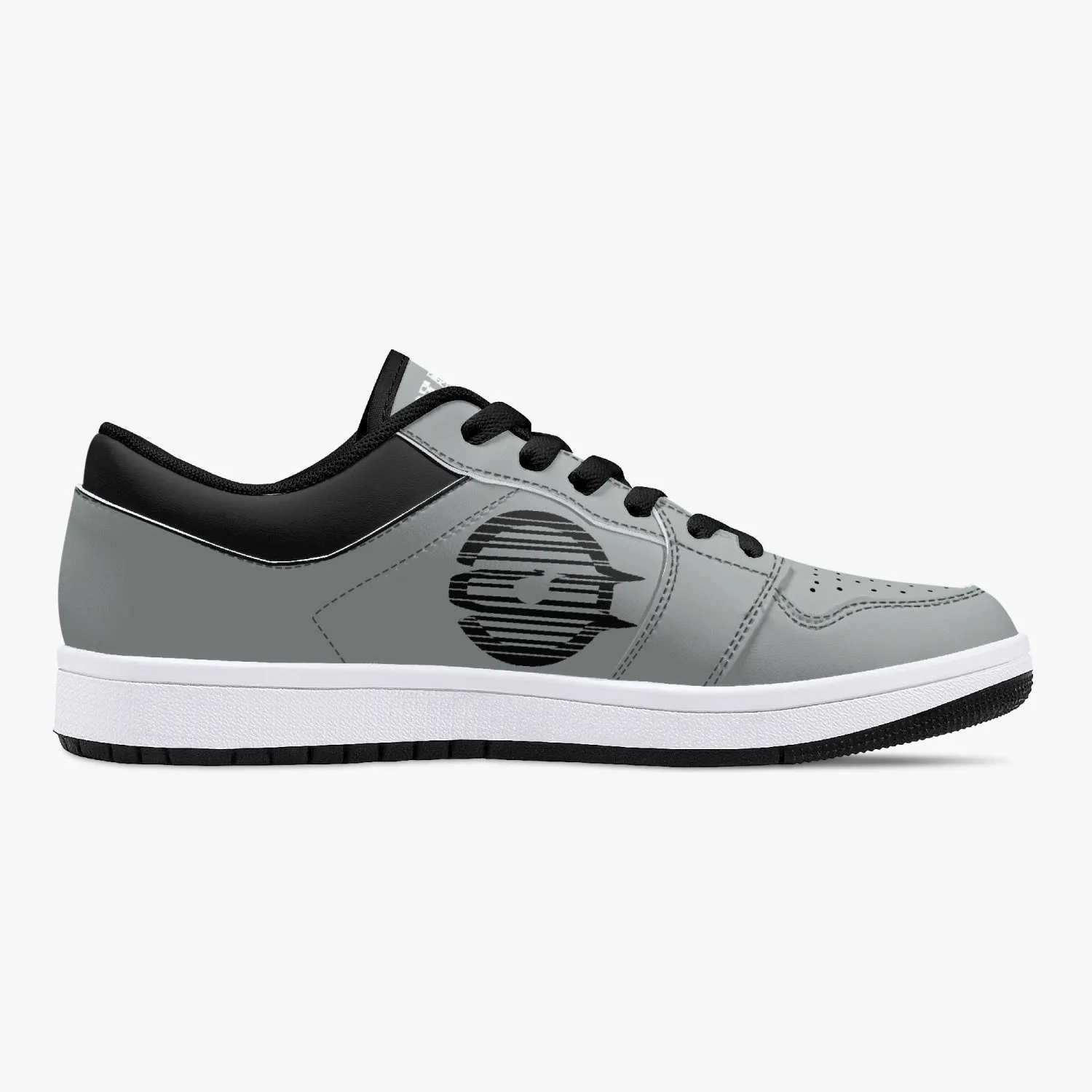 174. Low-Top Leather Sneakers - White/Black