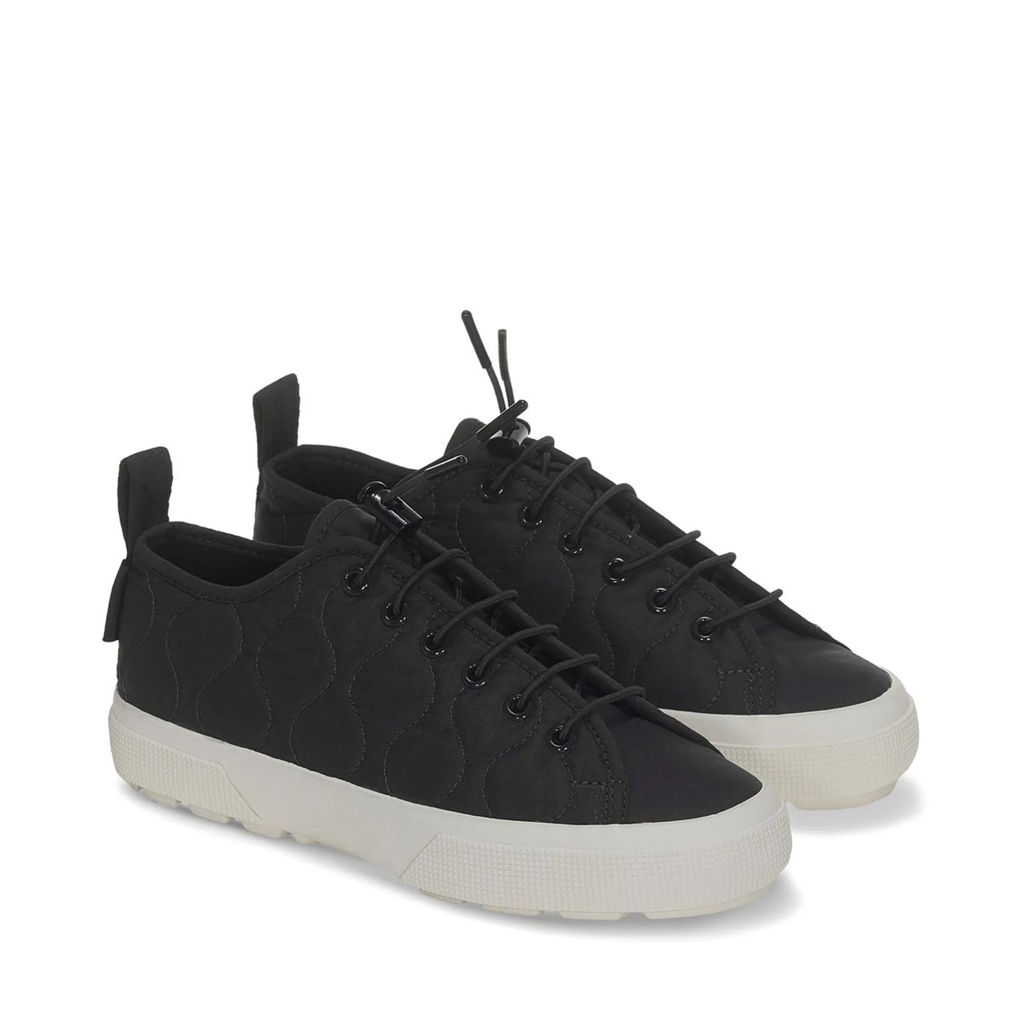 2625 Tank Quilted Nylon Sneakers - Black Bristol Avorio