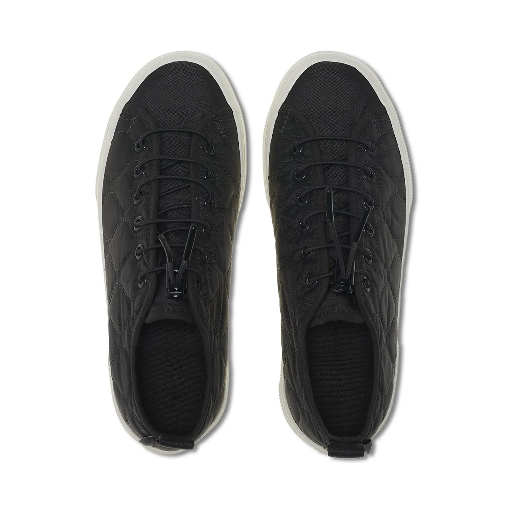 2625 Tank Quilted Nylon Sneakers - Black Bristol Avorio