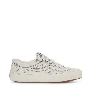 2941 Revolley Distressed Stone Washed Sneakers - White Avorio Black