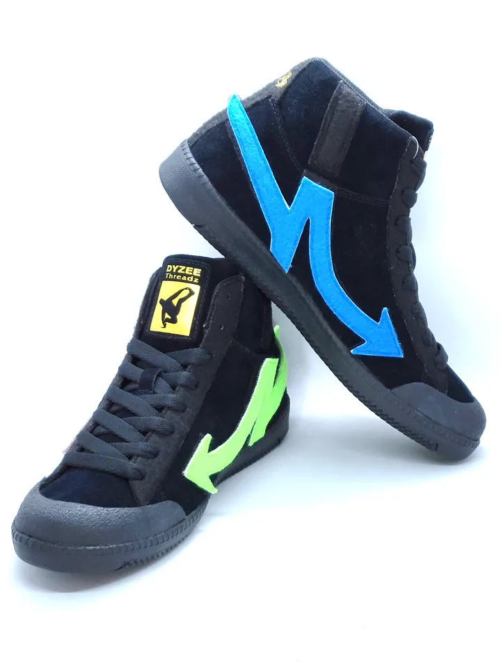 All-Black Air 2Stepz DL w/ Arrow patches