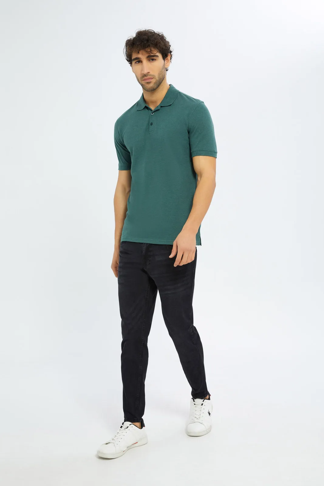 Black 5-Pocket Skinny Fit Jeans