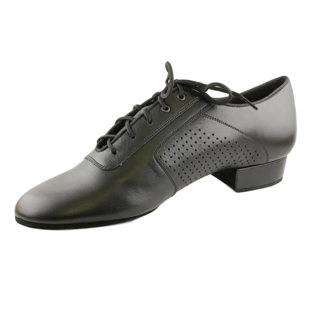 Boys' Standard Dance Shoes, 1110 Oxford Flexi, Black Leather