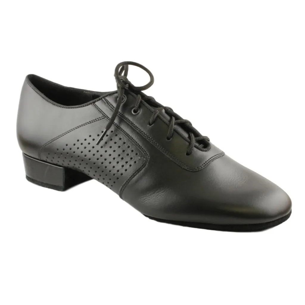 Boys' Standard Dance Shoes, 1110 Oxford Flexi, Black Leather