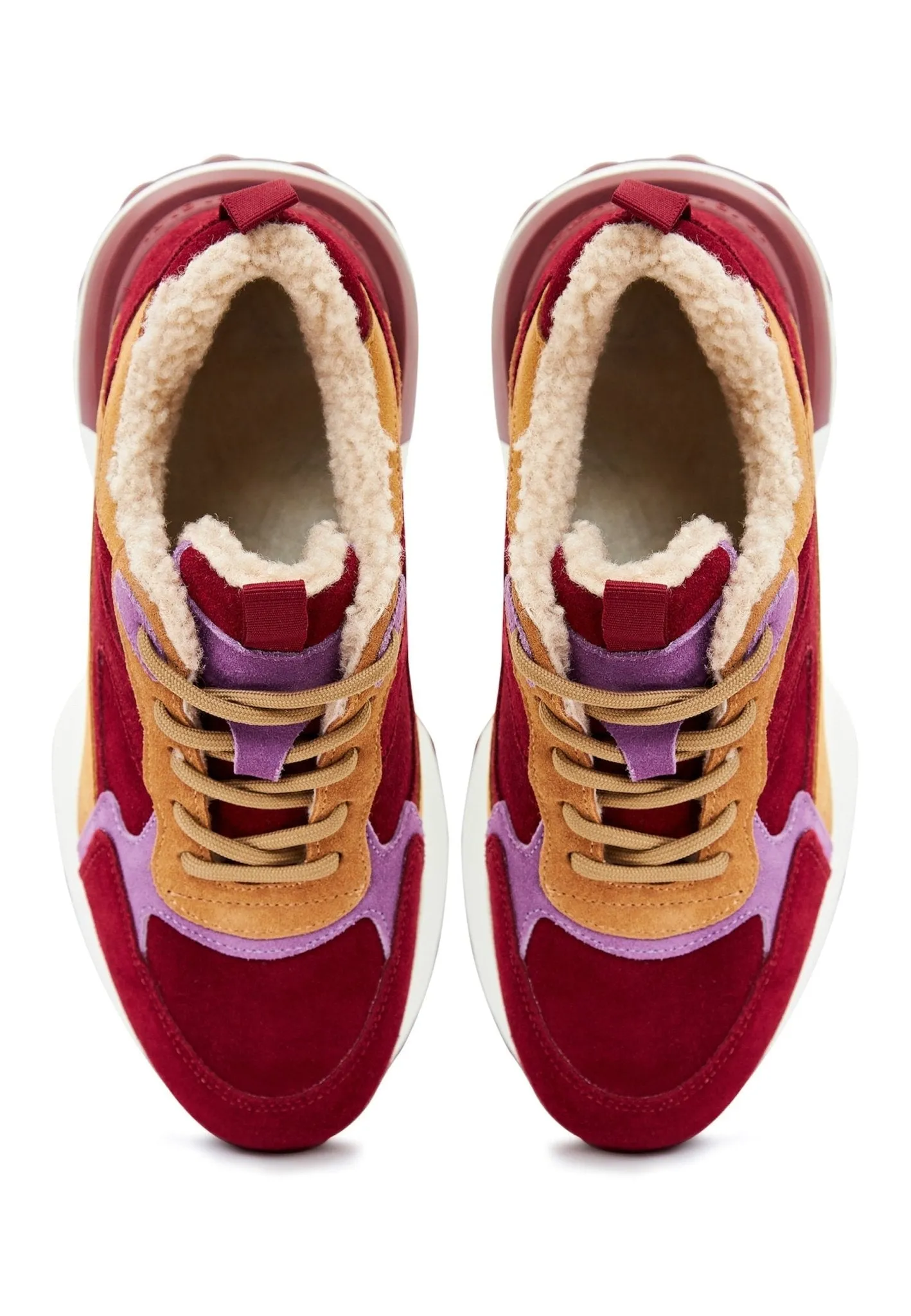 Chunky Platform Sneakers - Bordeaux