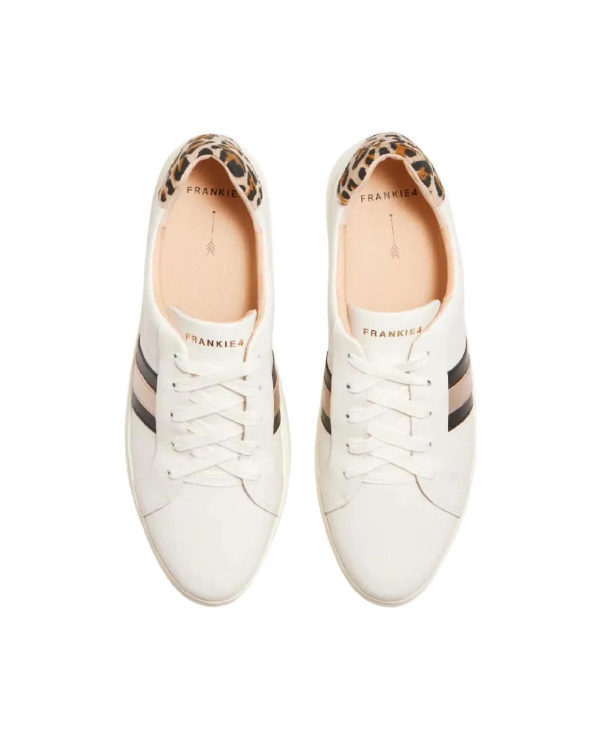 Frankie4 Riley White/Leopard Sneakers