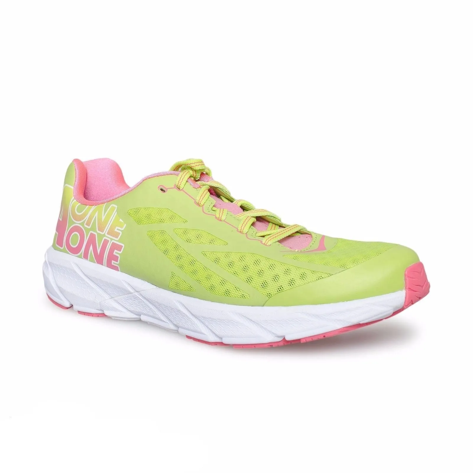 Hoka One One Tracer Bright Green / Neon Pink Running Shoes