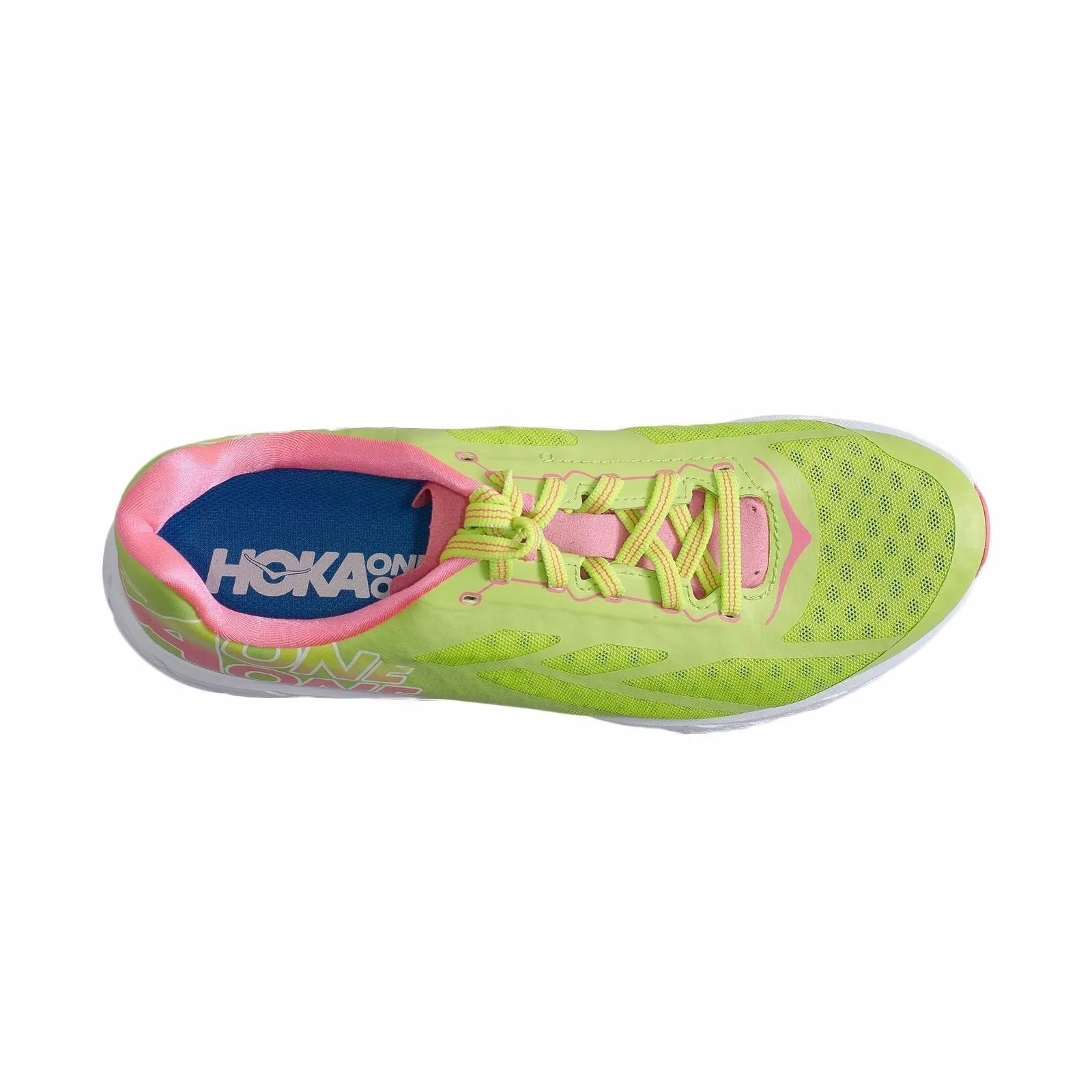 Hoka One One Tracer Bright Green / Neon Pink Running Shoes