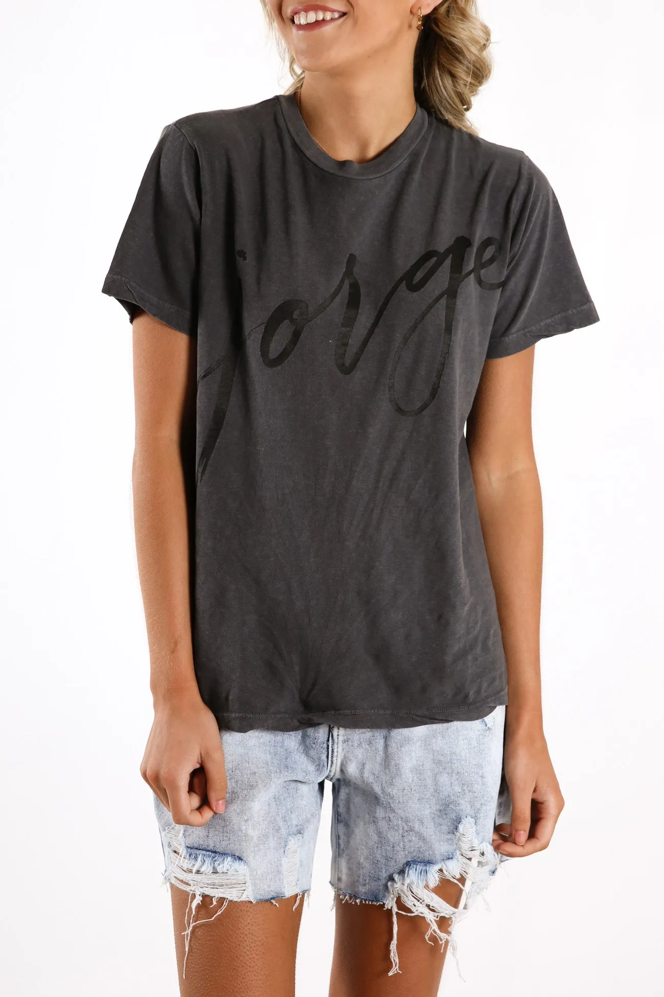 Jorge Sign Here Tee Washed Black