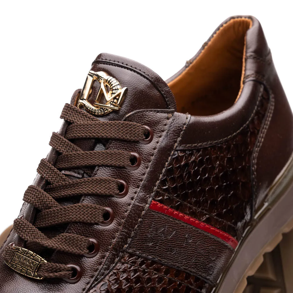 Marco Di Milano BRESCIA Brown Python & Calfskin Sneakers