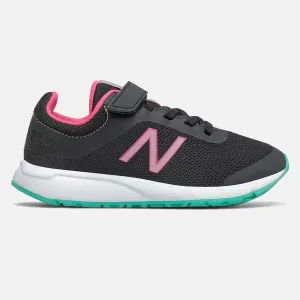 New Balance Black/Pink Lemonade/Summer Jade 455v2 Children’s Sneaker