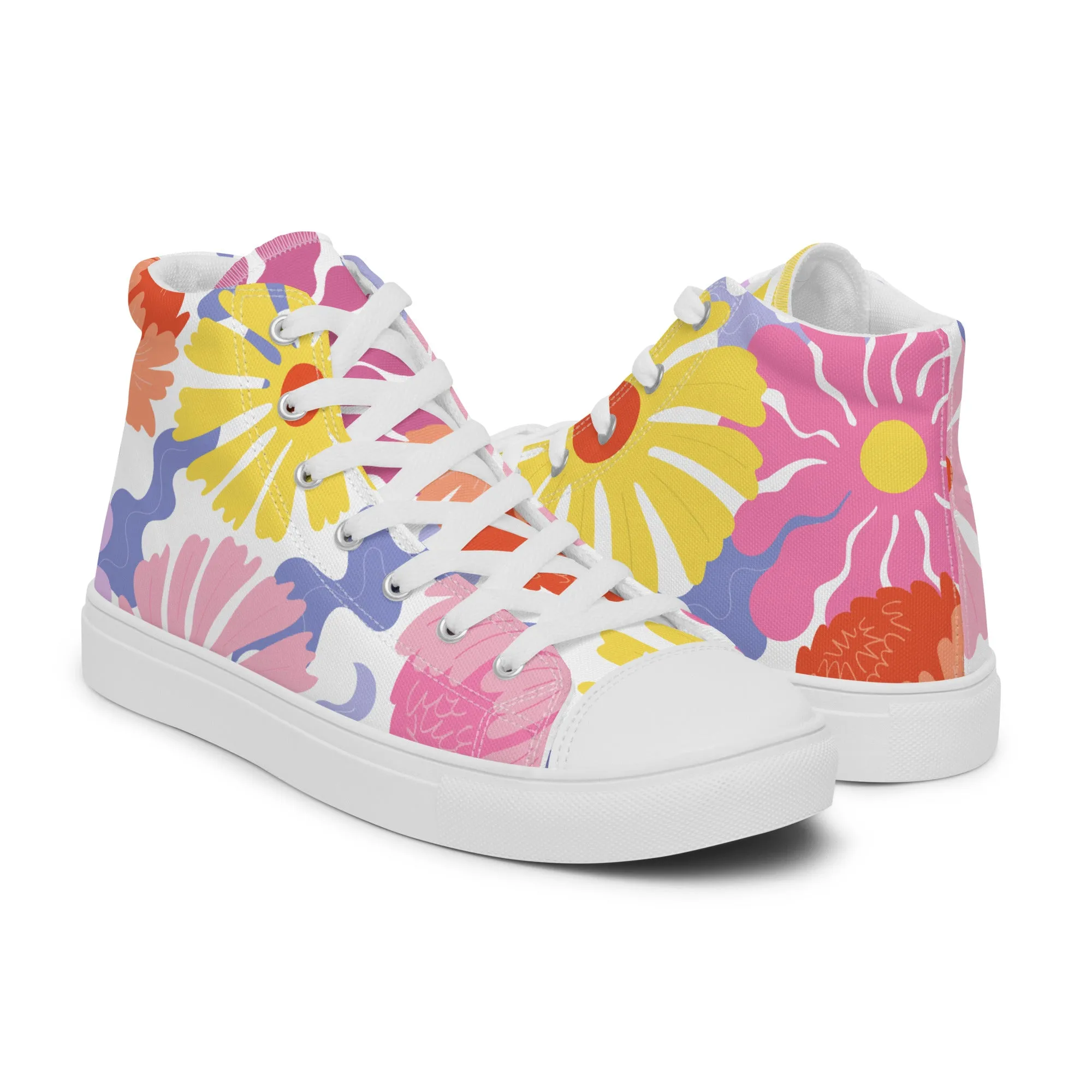 Nightbirde Floral Men’s High Tops