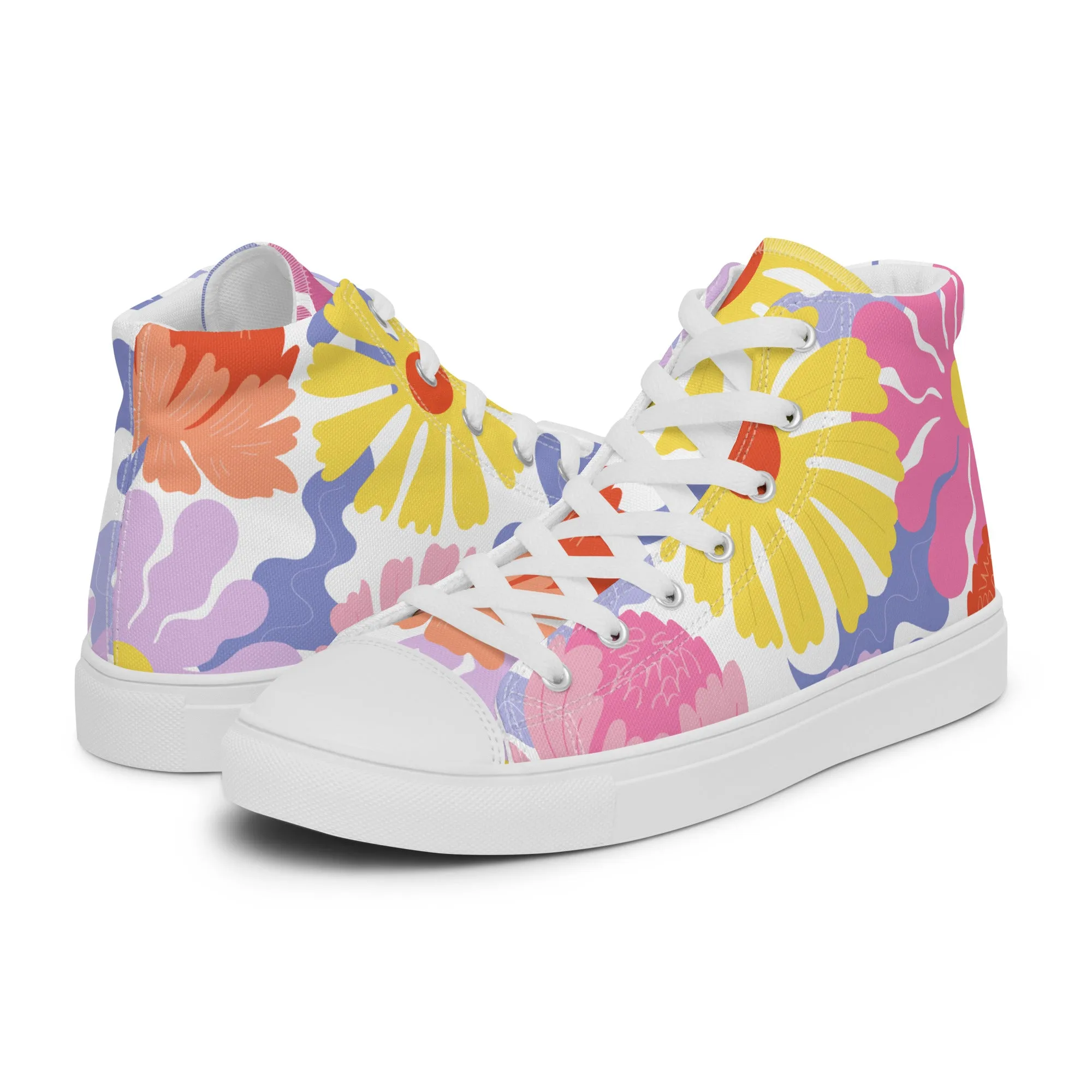 Nightbirde Floral Men’s High Tops