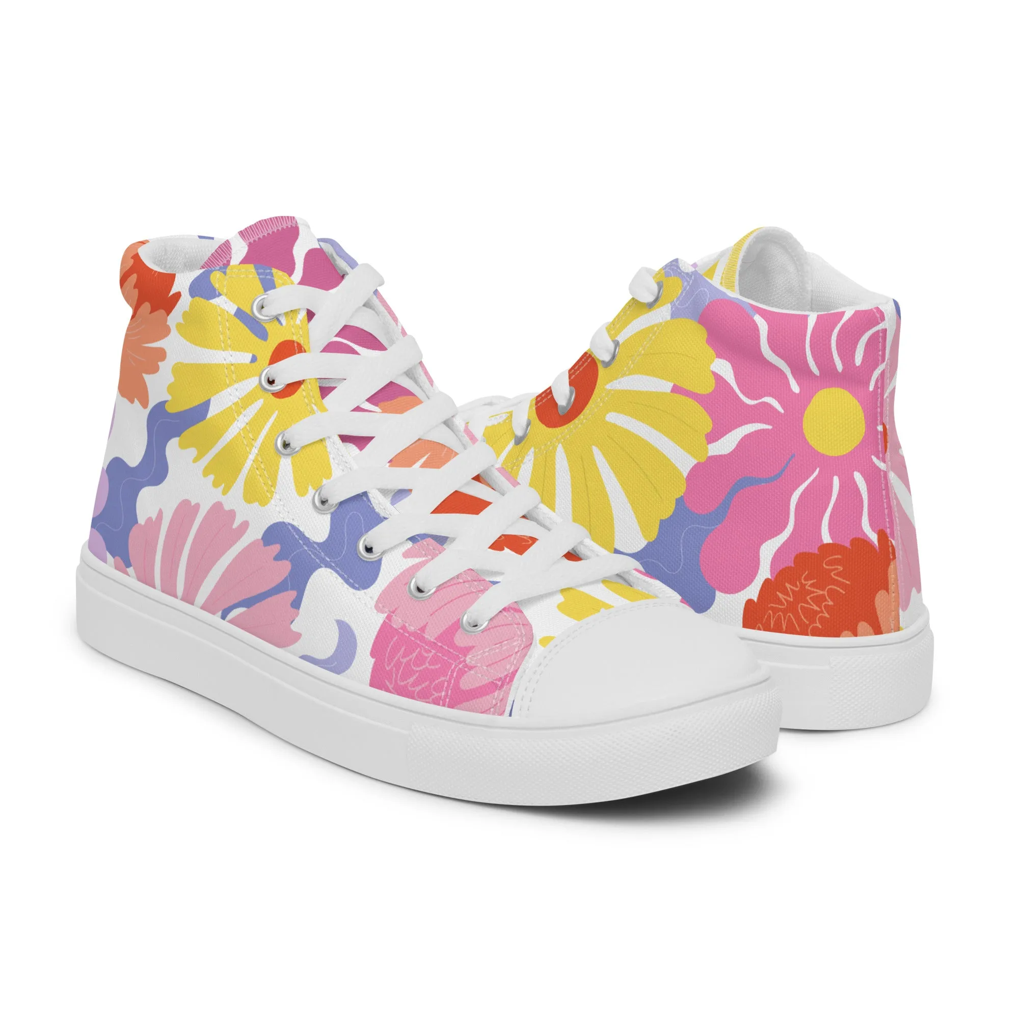 Nightbirde Floral Womens High Tops