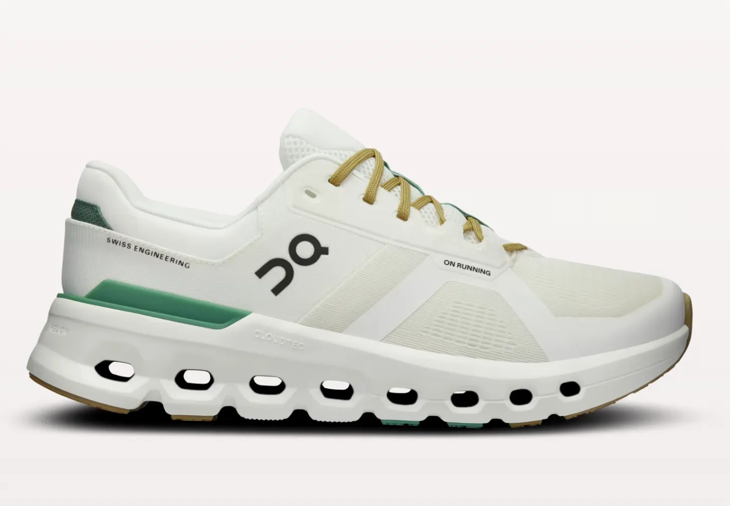 On Mens Cloudrunner 2- Undyed/Green (3ME10142404)