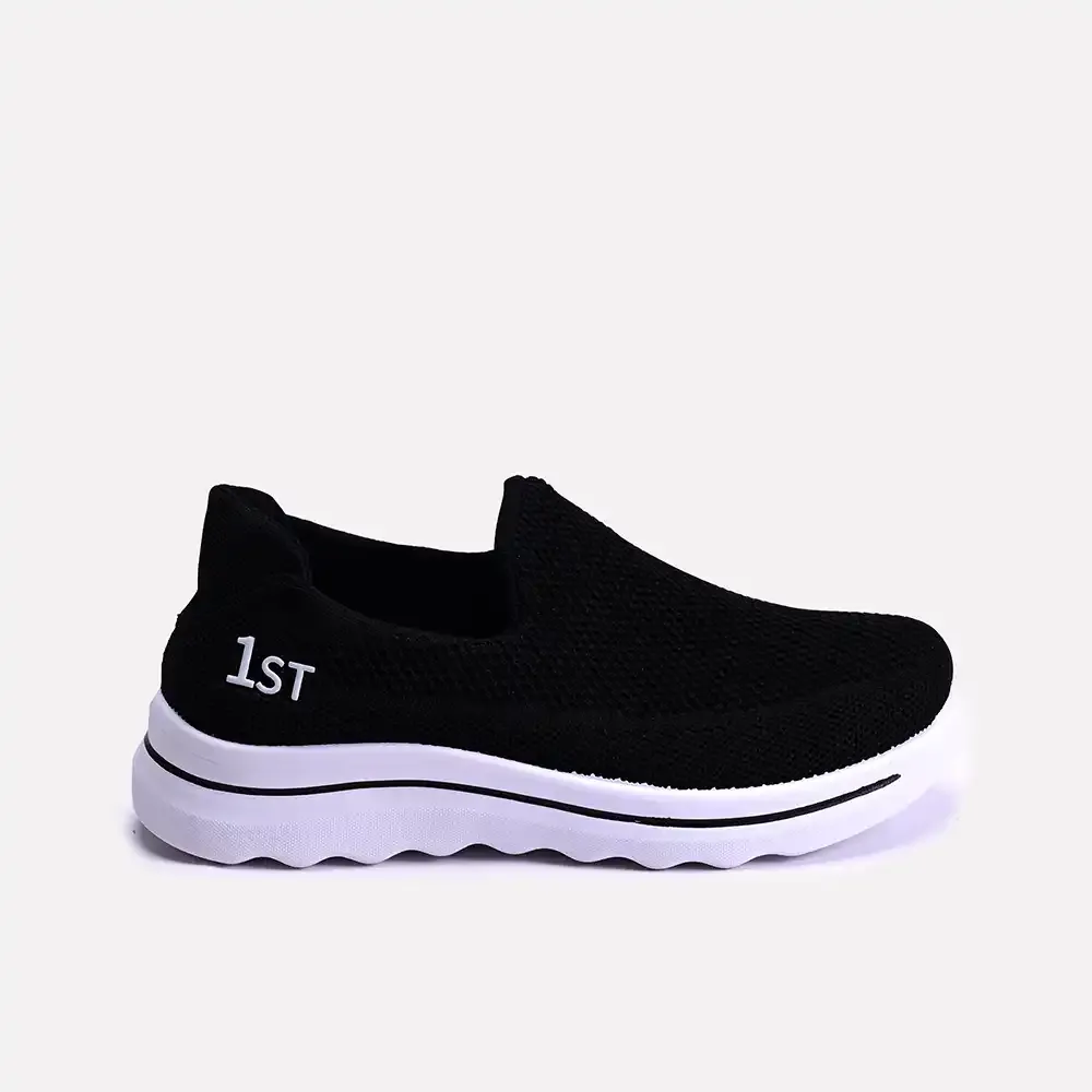 Penelope Black Slip On Sneakers 0440689