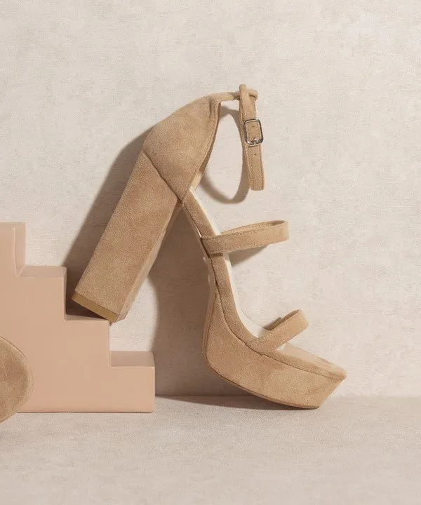 Raelynn Suede Platform Heels