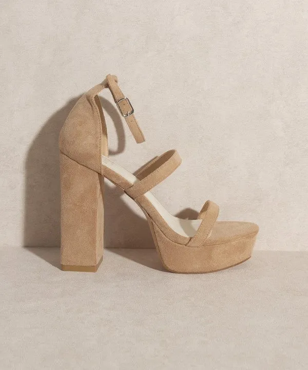 Raelynn Suede Platform Heels