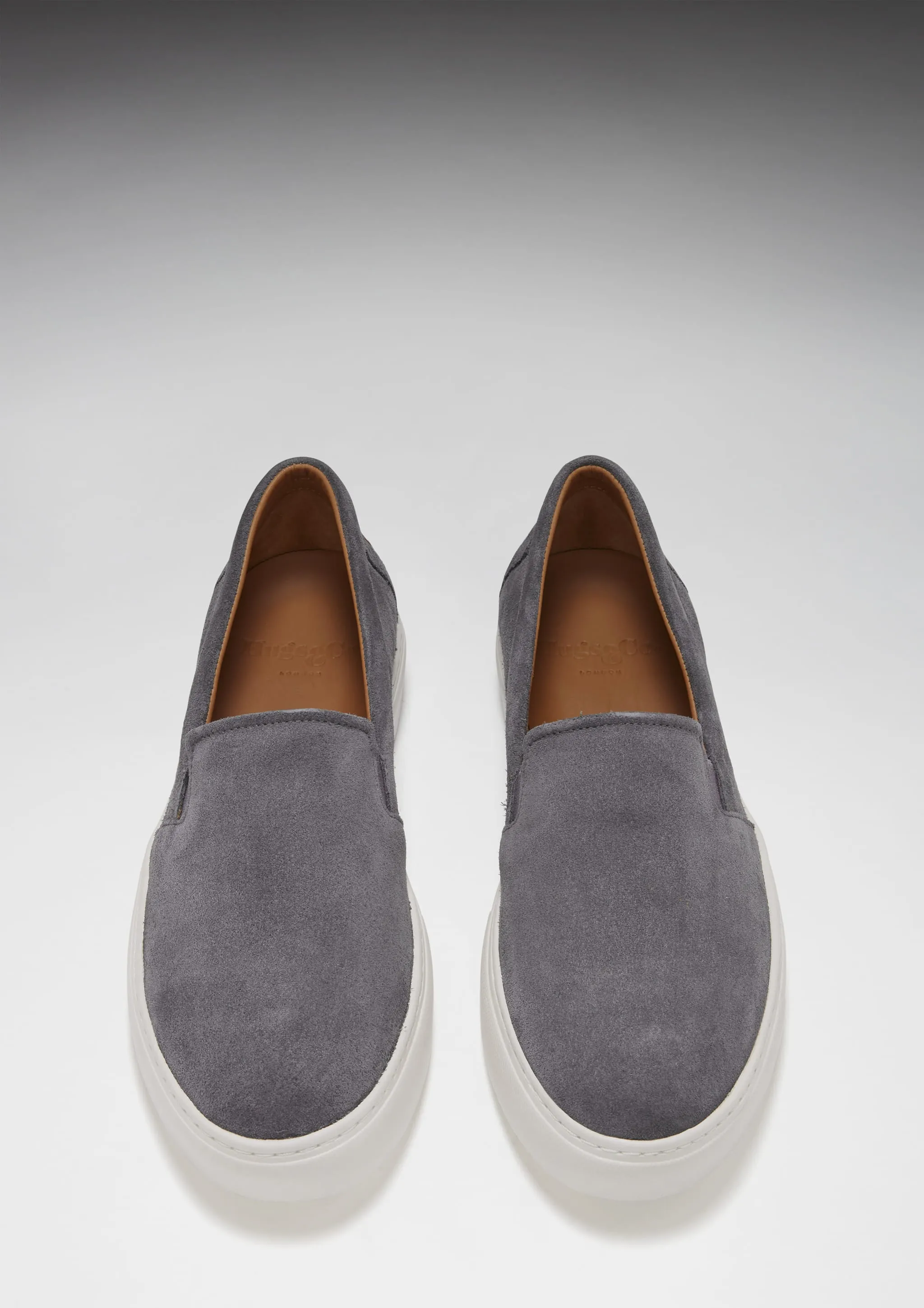 Slip-on Sneakers, slate grey suede