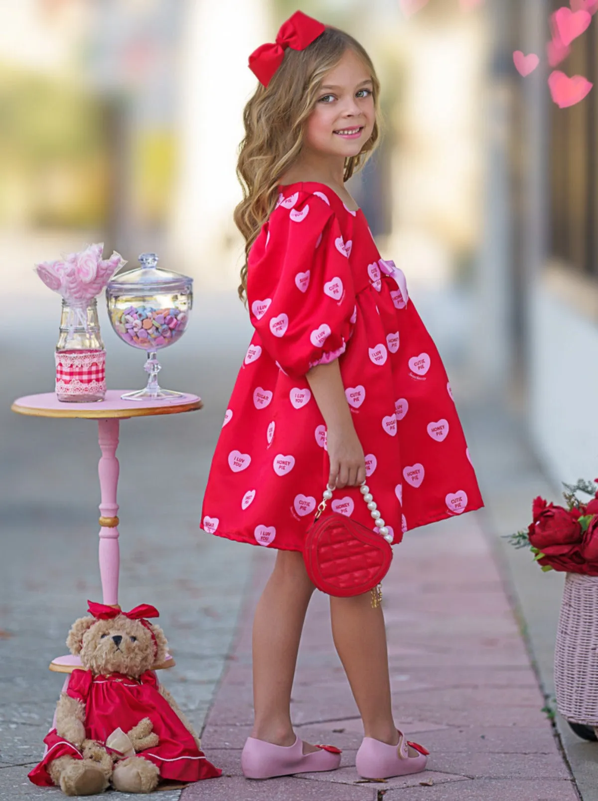 Sweethearts Melt My Heart Puff Dress