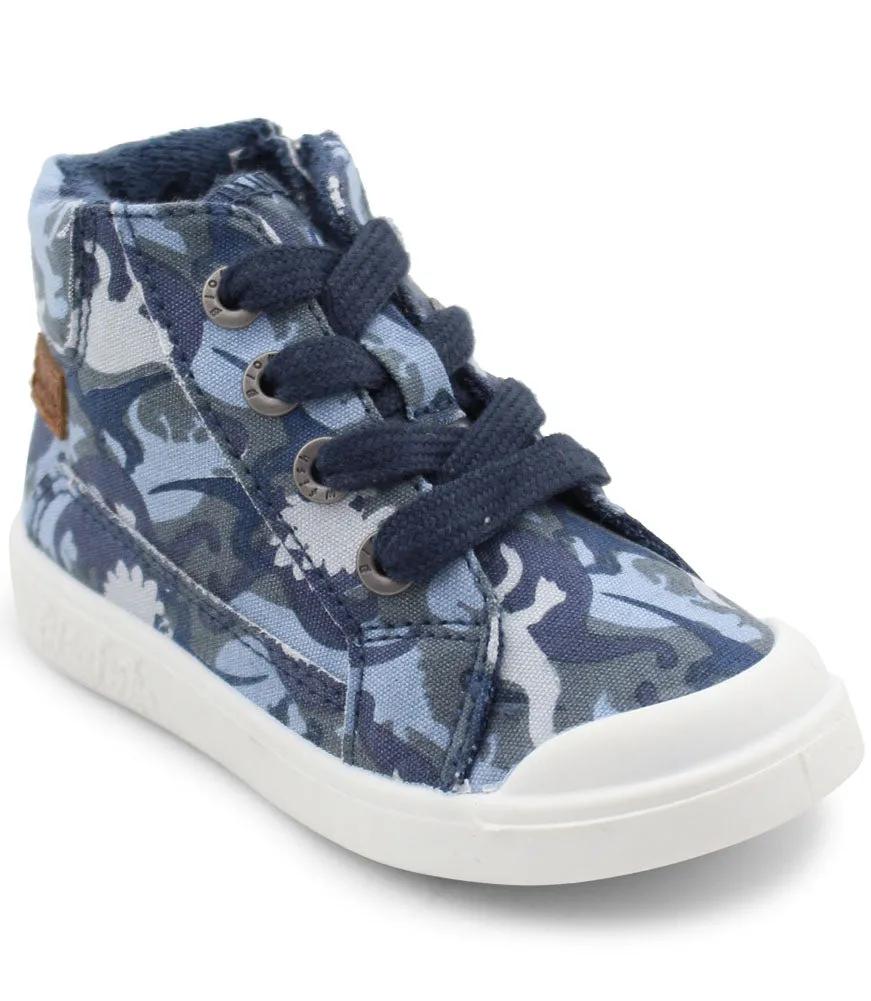 Toddler Vepper-TB in Navy T-Rex Camo Canvas by Blowfish