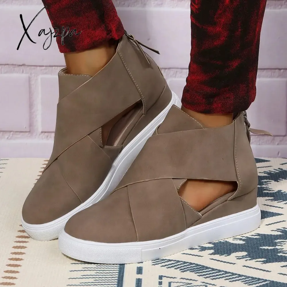 Xajzpa - Women Fashion Stylish Wedge Sneakers