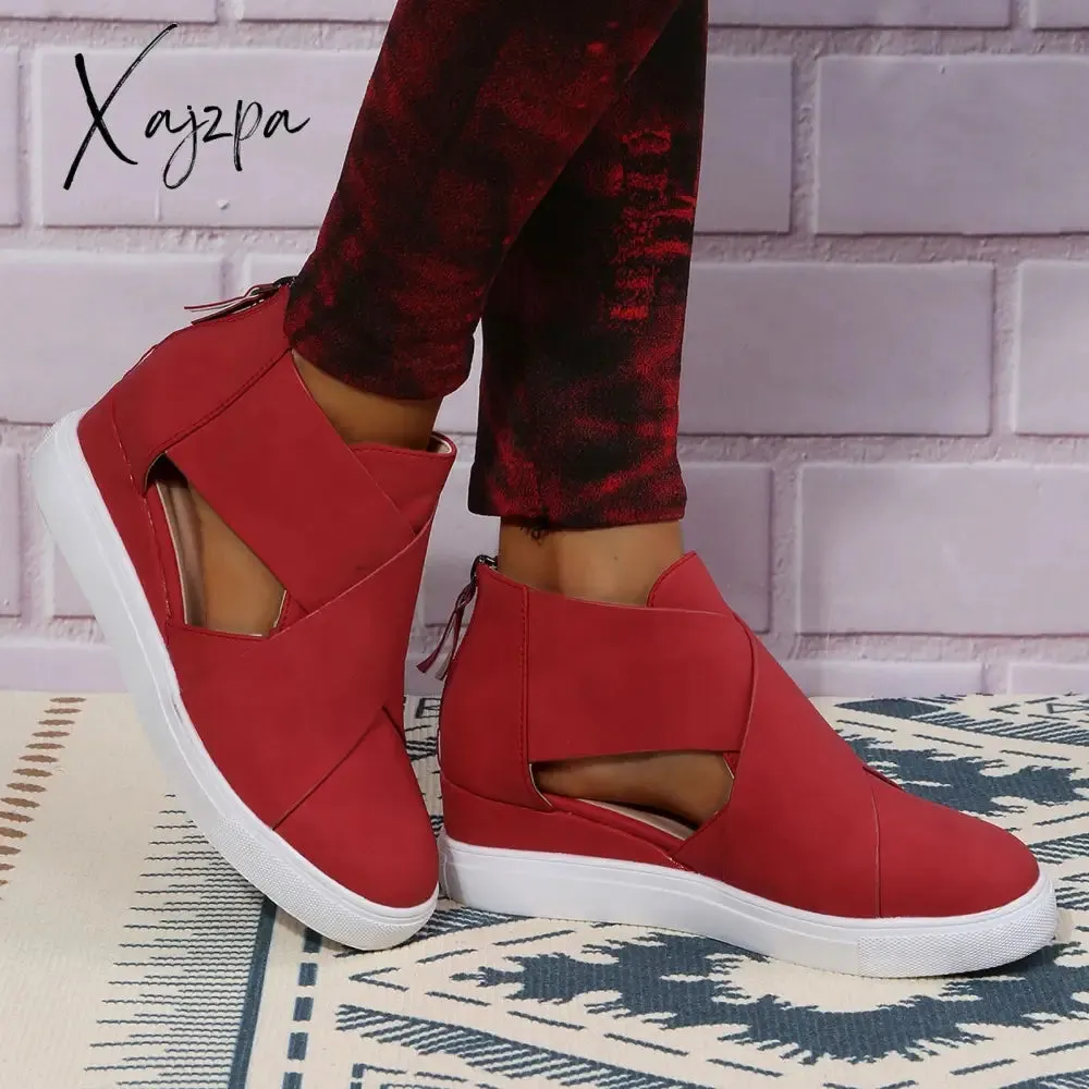 Xajzpa - Women Fashion Stylish Wedge Sneakers